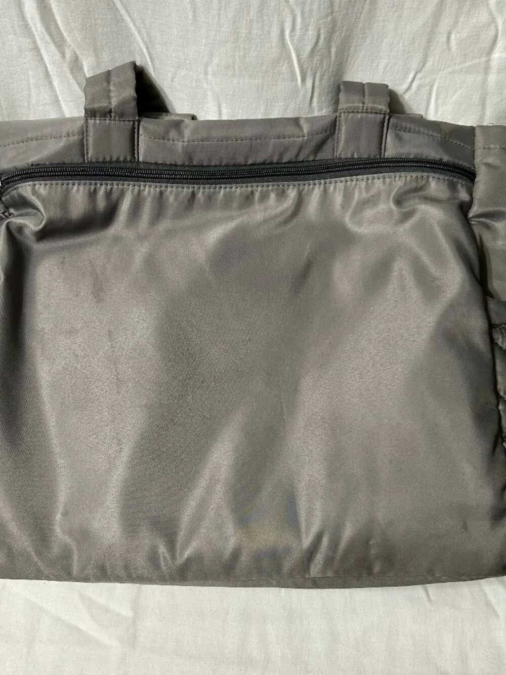 Skip Hop Diaper Bag with Two Smaller Accessory Bags & Folding Changing Pad Gray